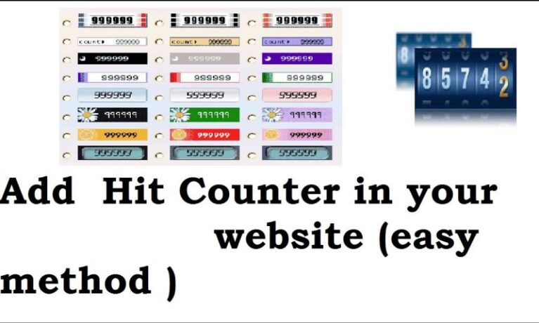 How to intergate visitor counter in your website