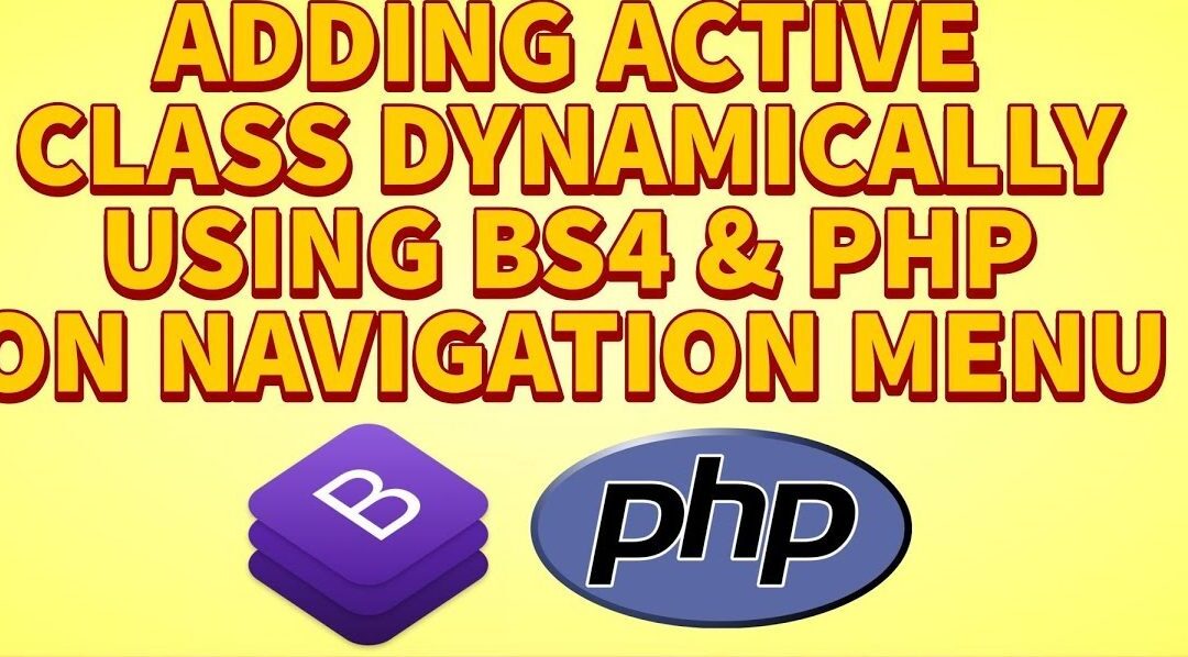 add active class dynamically using bootstrap and php on navigation menu