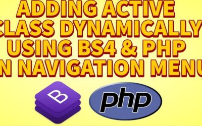active class using php In 5 Minutes