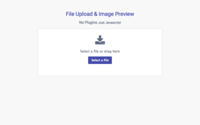 image preview before upload using php