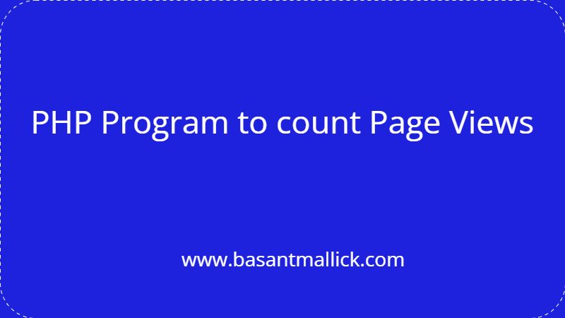PHP Program to count Page Views