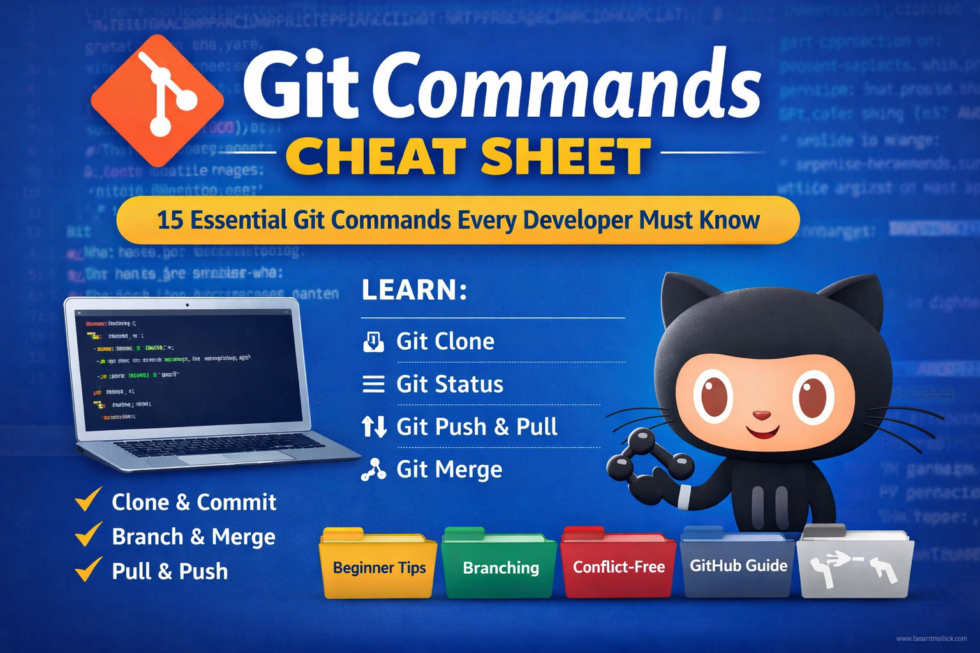 Git Commands Cheat Sheet: 15 Essential Git Commands Every Developer ...